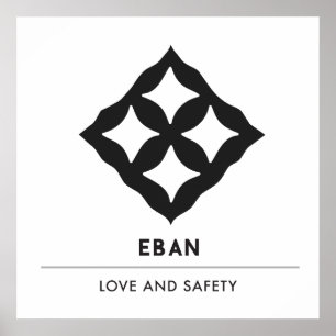 Eban   Symbool van liefde, veiligheid, bescherming Poster