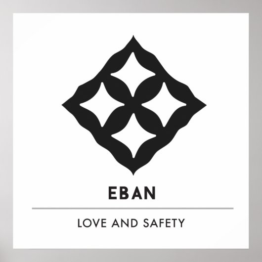 Eban | Symbool van liefde, veiligheid, bescherming Poster (Voorkant)