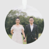 eBay Elegant Gold Merry - kerstfeestdag Foto Ornament (achterkant)