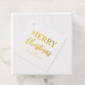 eBay Elegant Gold Merry-kerstscript Bedankjes Labels (Met doos)