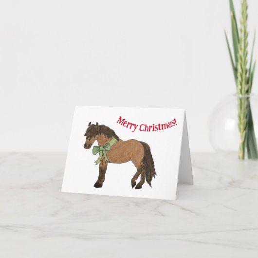eBay-kerstkaart voor Pony Bedankkaart (Voorkant)