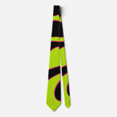 Ebb and Flow 2 in Lime Green, Hot Pink & Black Stropdas (Voorkant)
