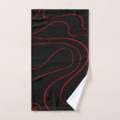 Ebb and Flow 2 in Red and Black Bad Handdoek (Handdoek)