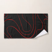 Ebb and Flow 2 in Red and Black Bad Handdoek (Handdoek)