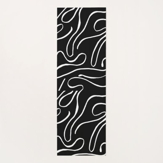 Ebb and Flow 2 - Zwart op wit Set Yogamat (Achterkant)