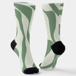 Ebb and Flow 4 in Green  Sokken