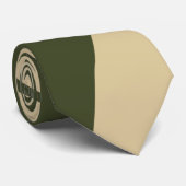Ebb and Flow 4 in Khaki en Groen Stropdas (Opgerold)