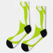 Ebb and Flow 4 in limgroen en wit Sokken (Links)