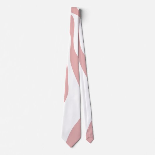 Ebb and Flow 4 - Roze en Wit Stropdas (Voorkant)