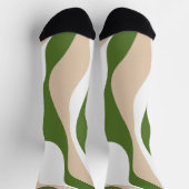 Ebb and Flow 4 - Wit, Zand en Palm Groen Sokken (Top)
