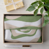 Ebb and Flow 4 - Wit, Zand en Palm Groen Tissuepapier (Geschenk)