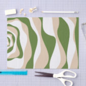 Ebb and Flow 4 - Wit, Zand en Palm Groen Tissuepapier (Craft)