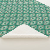 Ebb and Flow Turquoise Sherpa Blanket Deken (3/4)