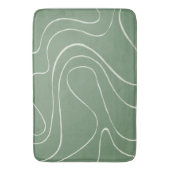 Ebb en Flow 2 in groen Badmat (Voorkant Verticaal)