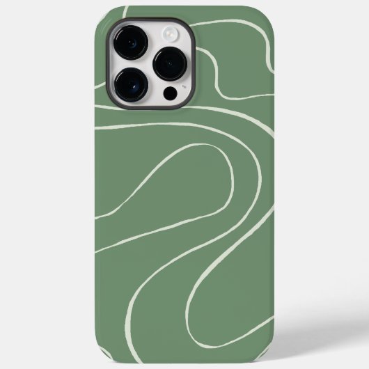 Ebb en Flow 2 in groen Case-Mate iPhone Case (Achterkant)