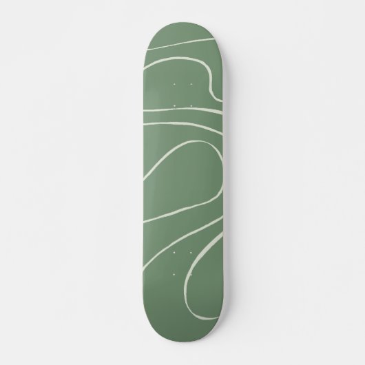 Ebb en Flow 2 in groen Persoonlijk Skateboard (Voorkant)