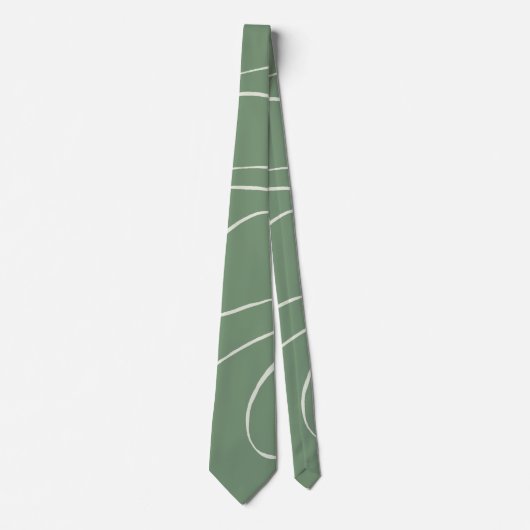 Ebb en Flow 2 in groen Stropdas (Voorkant)