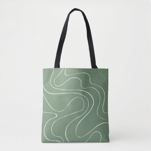 Ebb en Flow 2 in groen Tote Bag (Voorkant)
