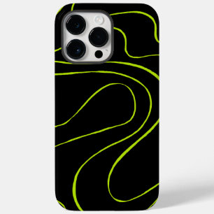 Ebb en Flow 2 in Lime Green en Black Case-Mate iPhone 14 Pro Max Hoesje