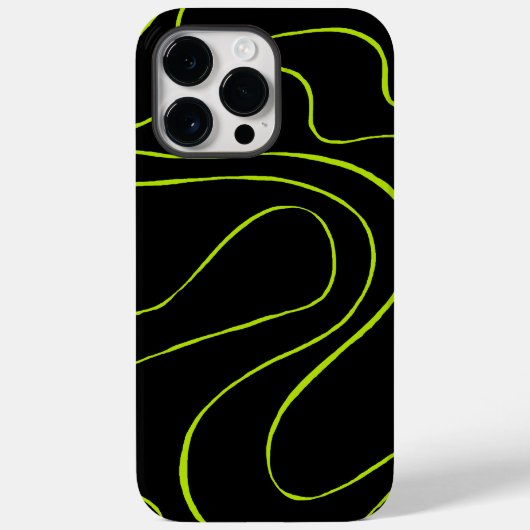 Ebb en Flow 2 in Lime Green en Black Case-Mate iPhone Case (Achterkant)