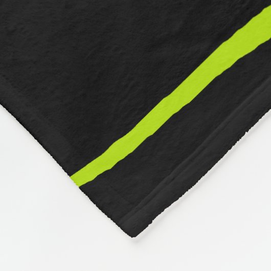 Ebb en Flow 2 in Lime Green en Black Fleece Deken (Hoek)