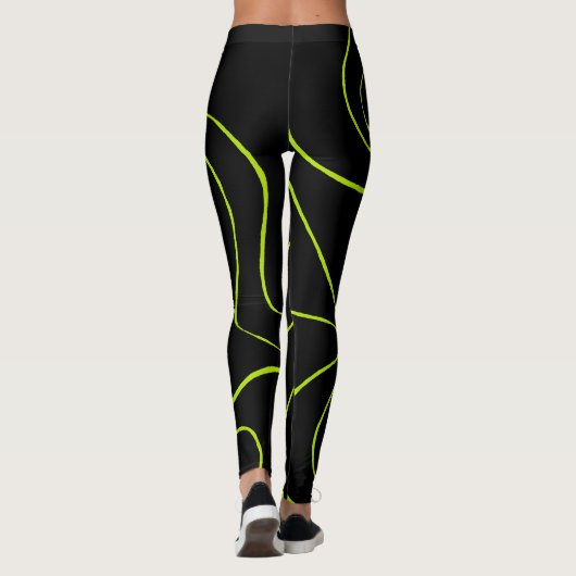 Ebb en Flow 2 in Lime Green en Black Leggings (Achterkant)