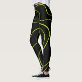 Ebb en Flow 2 in Lime Green en Black Leggings (Links)