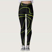 Ebb en Flow 2 in Lime Green en Black Leggings (Voorkant)