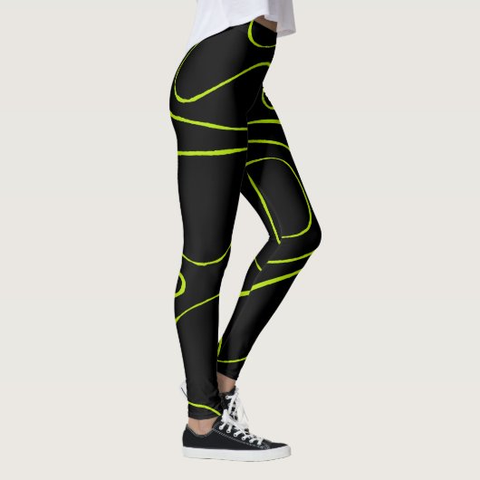 Ebb en Flow 2 in Lime Green en Black Leggings (Rechts)
