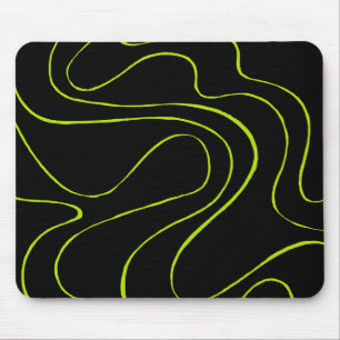 Ebb en Flow 2 in Lime Green en Black Muismat