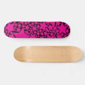 Ebb en Flow 2 in zwart en magenta Persoonlijk Skateboard (Horizontaal)