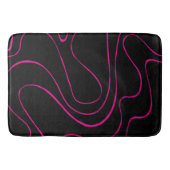 Ebb en Flow 2 - Magenta en Zwart Badmat (Voorkant)
