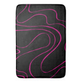 Ebb en Flow 2 - Magenta en Zwart Badmat (Voorkant Verticaal)