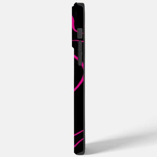 Ebb en Flow 2 - Magenta en Zwart Case-Mate iPhone Case (Achterkant / Links)