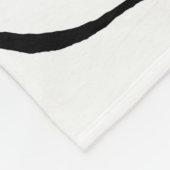 Ebb en Flow 2 - zwart en wit Fleece Deken (Hoek)