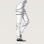 Ebb en Flow 2 - zwart en wit Leggings (Rechts)