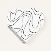 Ebb en Flow 2 - zwart en wit Notitieboek (Voorkant)