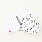 Ebb en Flow 2 - zwart en wit Notitieboek (Binnen)