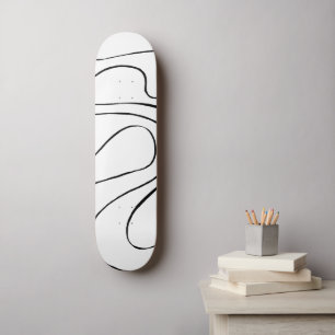 Ebb en Flow 2 - zwart en wit Persoonlijk Skateboard