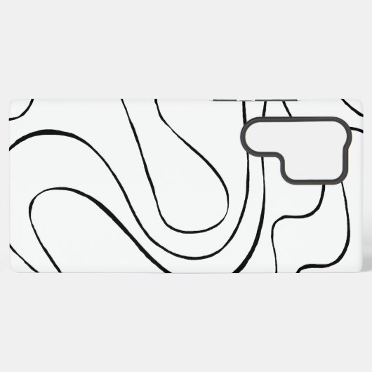 Ebb en Flow 2 - zwart en wit Samsung Galaxy Hoesje (Achterkant horizontaal)