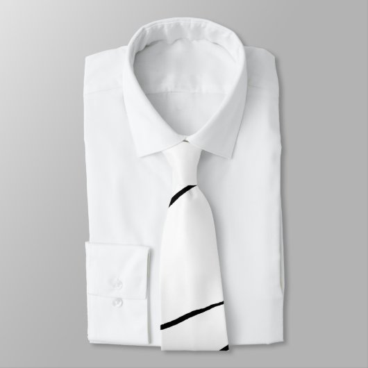 Ebb en Flow 2 - zwart en wit Stropdas (Gebonden)