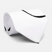 Ebb en Flow 2 - zwart en wit Stropdas (Opgerold)