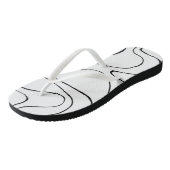 Ebb en Flow 2 - zwart en wit Teenslippers (Schuin)