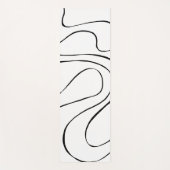 Ebb en Flow 2 - zwart en wit Yogamat (Voorkant)