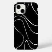 Ebb en Flow 2 - zwart op wit Case-Mate iPhone Case (Achterkant)