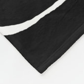 Ebb en Flow 2 - zwart op wit Fleece Deken (Hoek)