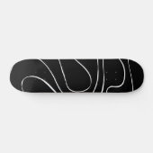 Ebb en Flow 2 - zwart op wit Persoonlijk Skateboard (Horizontaal)