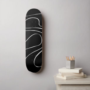 Ebb en Flow 2 - zwart op wit Persoonlijk Skateboard