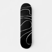 Ebb en Flow 2 - zwart op wit Persoonlijk Skateboard (Voorkant)