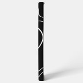 Ebb en Flow 2 - zwart op wit Samsung Galaxy Hoesje (Linkerkant)